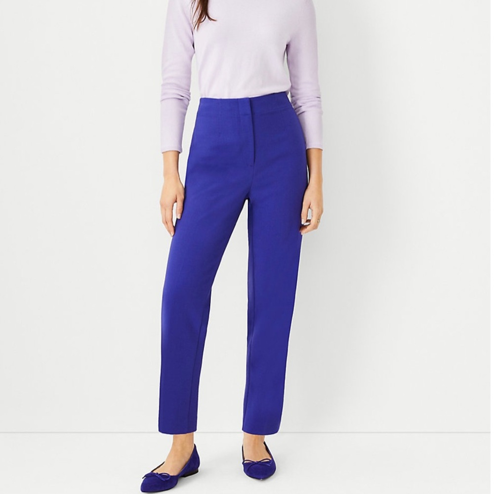Ann Taylor Ultra Violet Petite Slim Pant, 10P